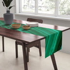 Malachite Green Marble Texture Table Runner Gallery Image 2