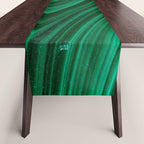 Malachite Green Marble Texture Table Runner Gallery Image 1