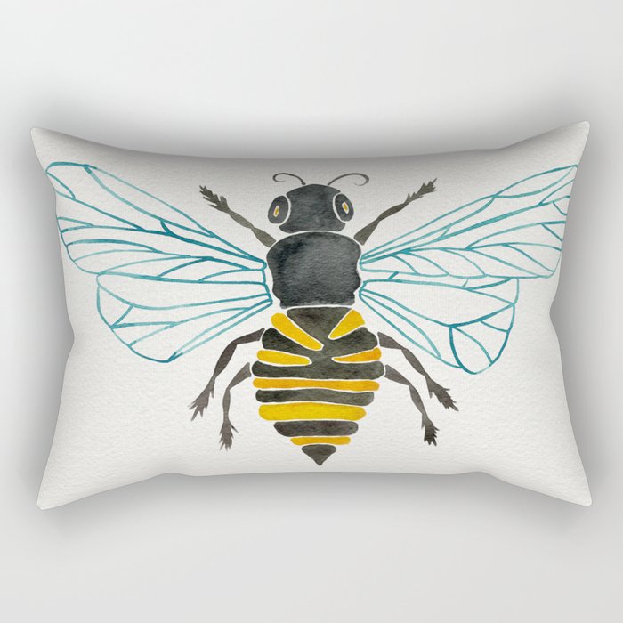 Honey Bee Rectangular Pillow Gallery Image 1