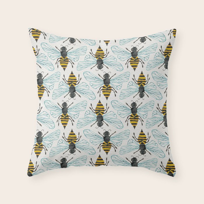 Honey Bee Throw Pillow Gallery Image 6