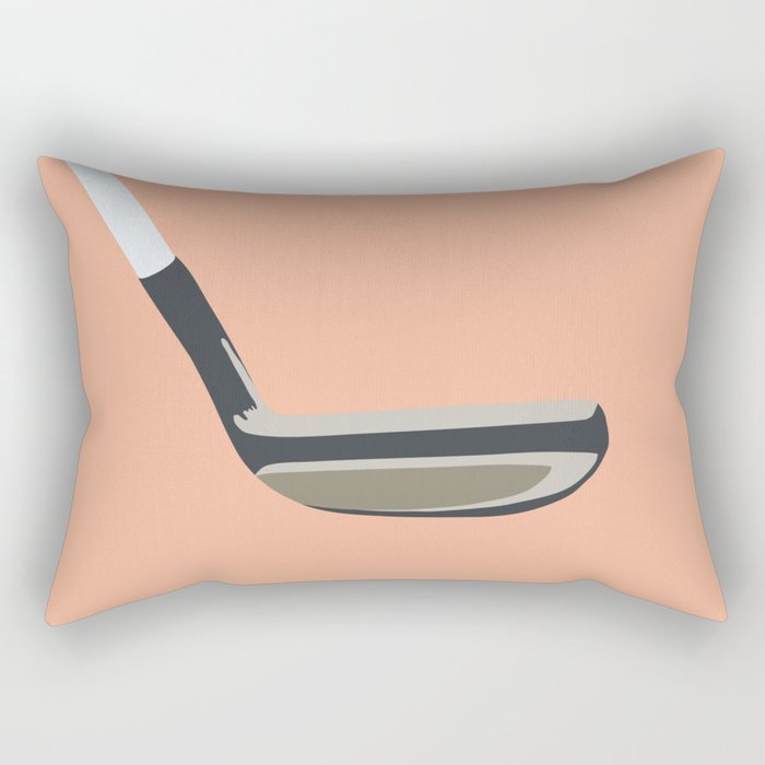 Golf Orange Rectangular Pillow Gallery Image 2