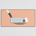 Golf Orange Desk Mat Gallery Image 1