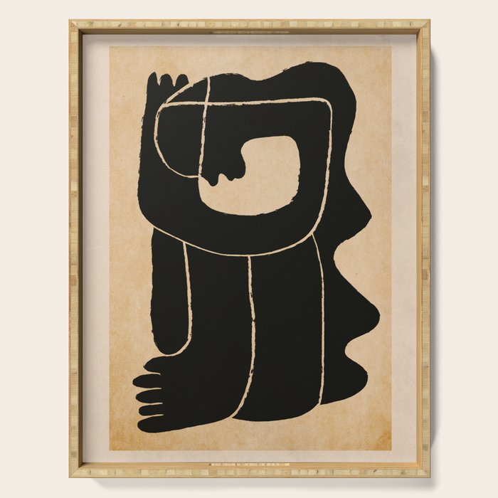 Abstract Figure  Serving Tray Gallery Image 1