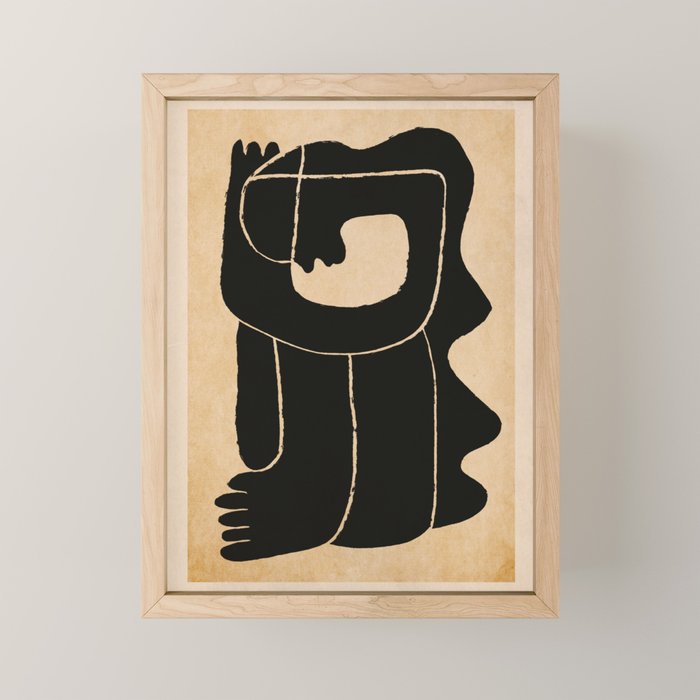 Abstract Figure  Mini Art Print Gallery Image 1