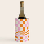 Happy Colorful Checkered Pattern  Wine Chiller Gallery Image 3