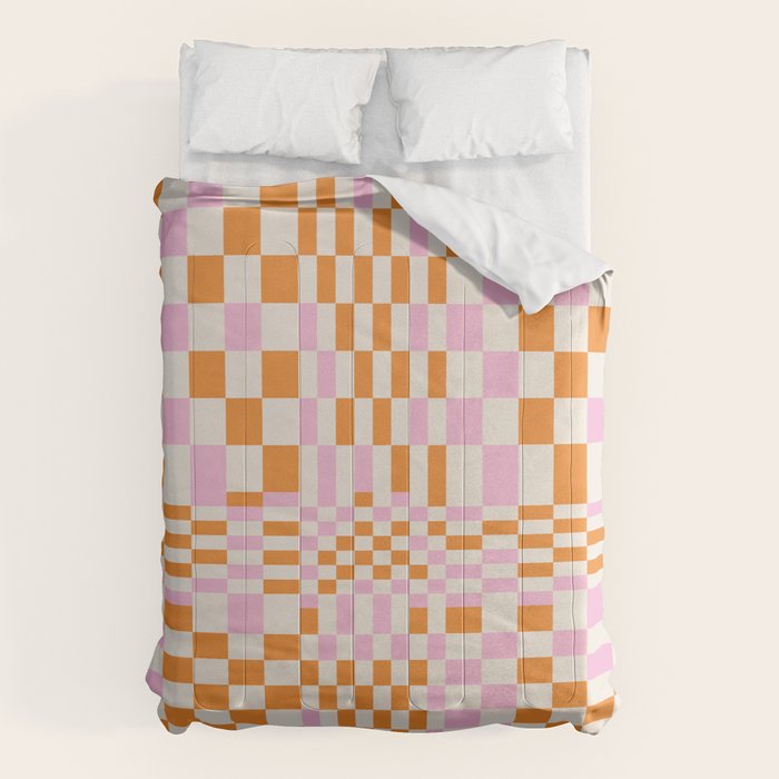 Happy Colorful Checkered Pattern  Comforter Gallery Image 6