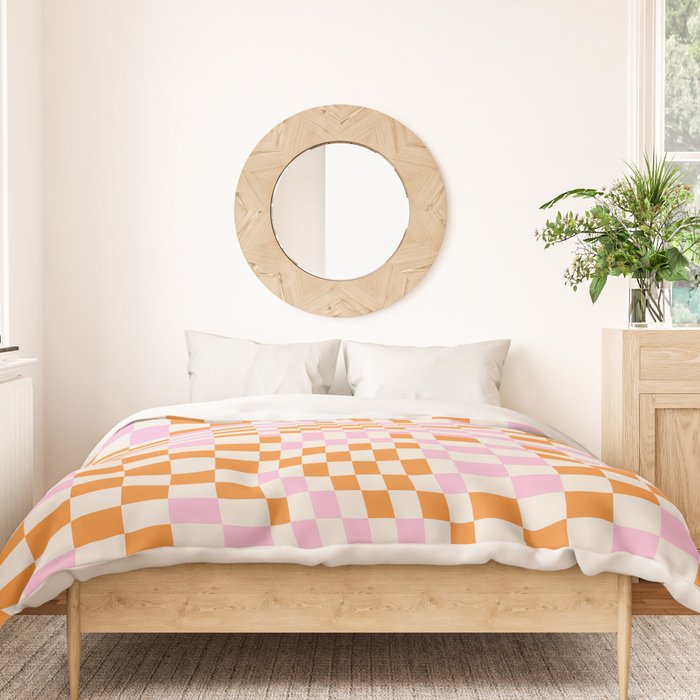 Happy Colorful Checkered Pattern  Duvet Cover Gallery Image 3