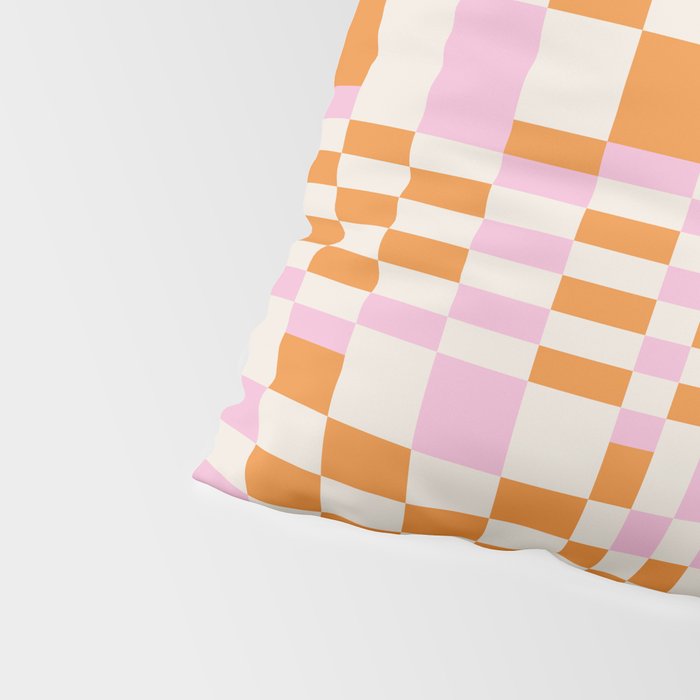 Happy Colorful Checkered Pattern  Pillow Sham Gallery Image 4