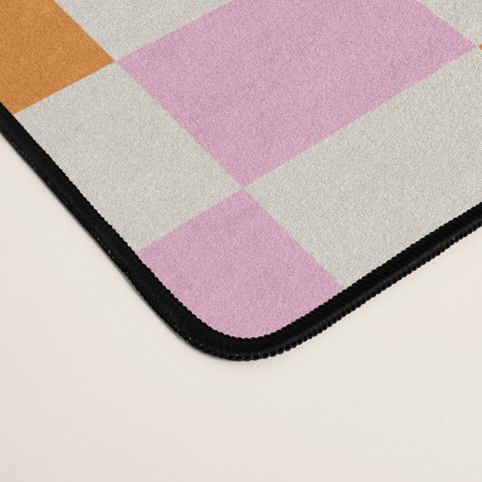 Happy Colorful Checkered Pattern  Desk Mat Gallery Image 4