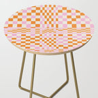 Happy Colorful Checkered Pattern  Side Table Gallery Image 2