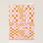 Happy Colorful Checkered Pattern  Stationery Card Gallery Image 2