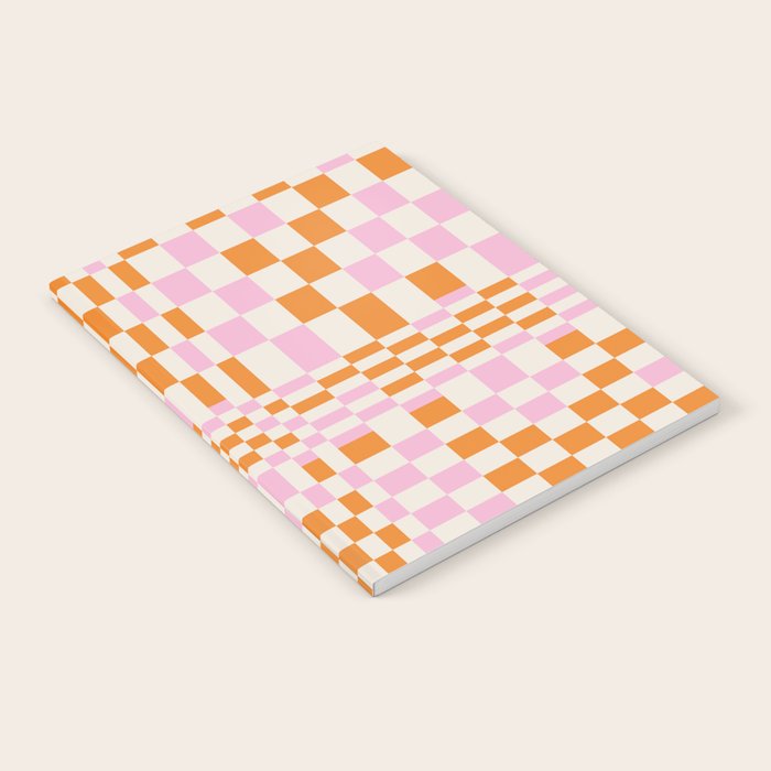 Happy Colorful Checkered Pattern  Notebook Gallery Image 2