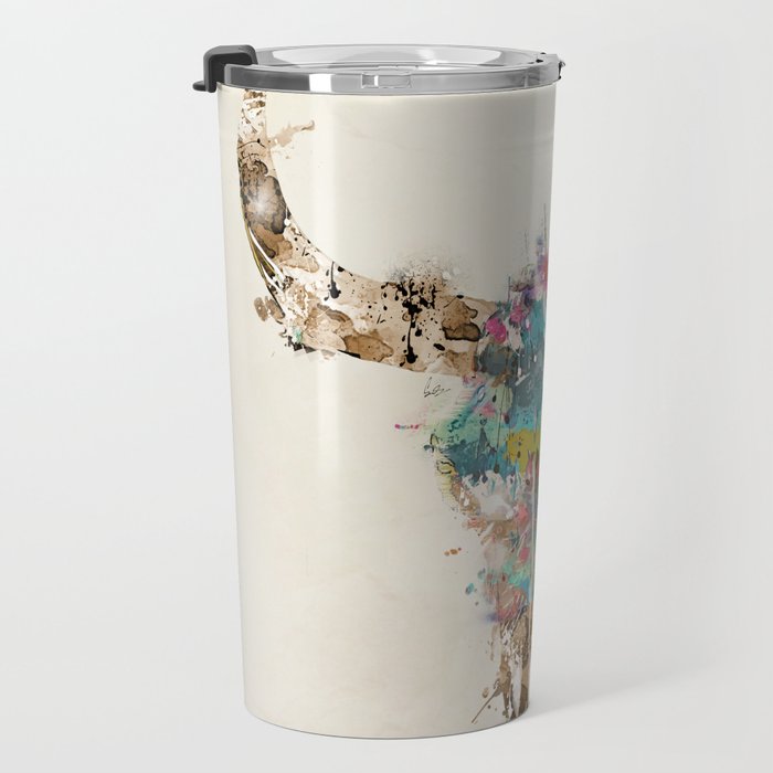 Cow Skull Travel Mug Gallery Image 3