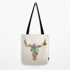 Cow Skull Tote Bag Gallery Image 2