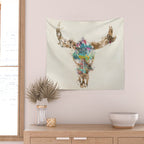Cow Skull Wall Tapestry Gallery Image 2