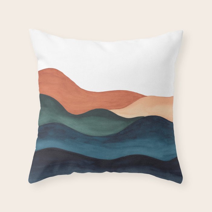 Colors of the Earth Throw Pillow Gallery Image 1