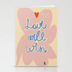 LOVE WILL WIN Stationery Card Gallery Image 2