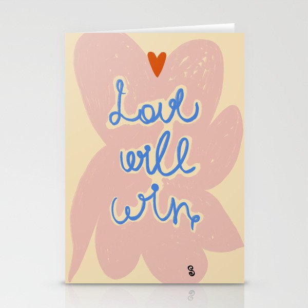 LOVE WILL WIN Stationery Card Gallery Image 2