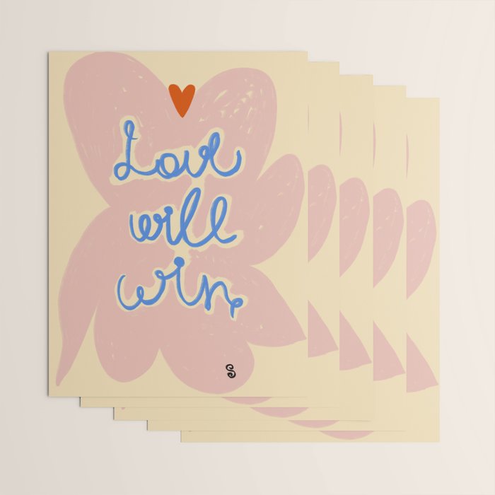 LOVE WILL WIN Wrapping Paper Gallery Image 3