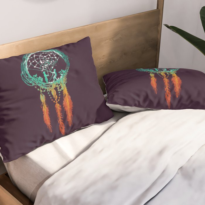 Dream Catcher (the rustic magic) Pillow Sham Gallery Image 2