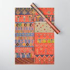 Pattern Bohemian Carpet Wrapping Paper Gallery Image 1