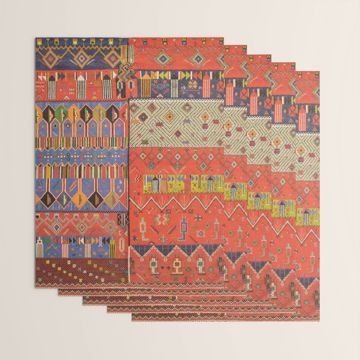 Pattern Bohemian Carpet Wrapping Paper Gallery Image 3
