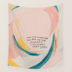 "And For Wherever You Are On The Journey Light Will Meet You There." Wall Tapestry Gallery Image 4
