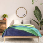 Abstract in Yellow, Green and Blue Comforter Gallery Image 3