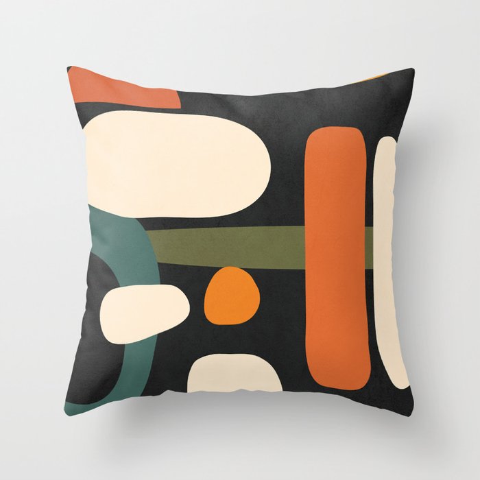 Abstract shapes in the skies 2 Throw Pillow Gallery Image 1