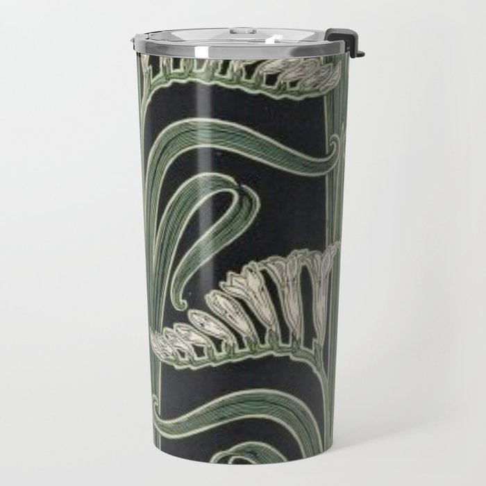 Art Nouveau Botanical Travel Mug Gallery Image 2