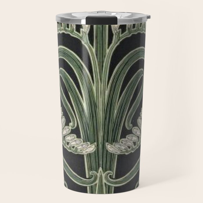 Art Nouveau Botanical Travel Mug Gallery Image 1