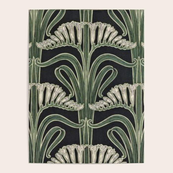 Art Nouveau Botanical Poster Gallery Image 1