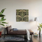 Art Nouveau Botanical Wood Wall Art Gallery Image 2