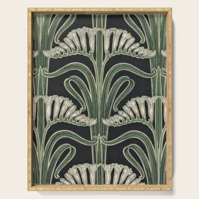Art Nouveau Botanical Serving Tray Gallery Image 1