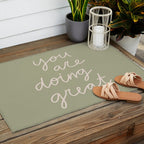 You Are Doing Great Sage Green Outdoor Rug Gallery Image 2