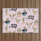 Christmas Cactus Outdoor Rug Gallery Image 1