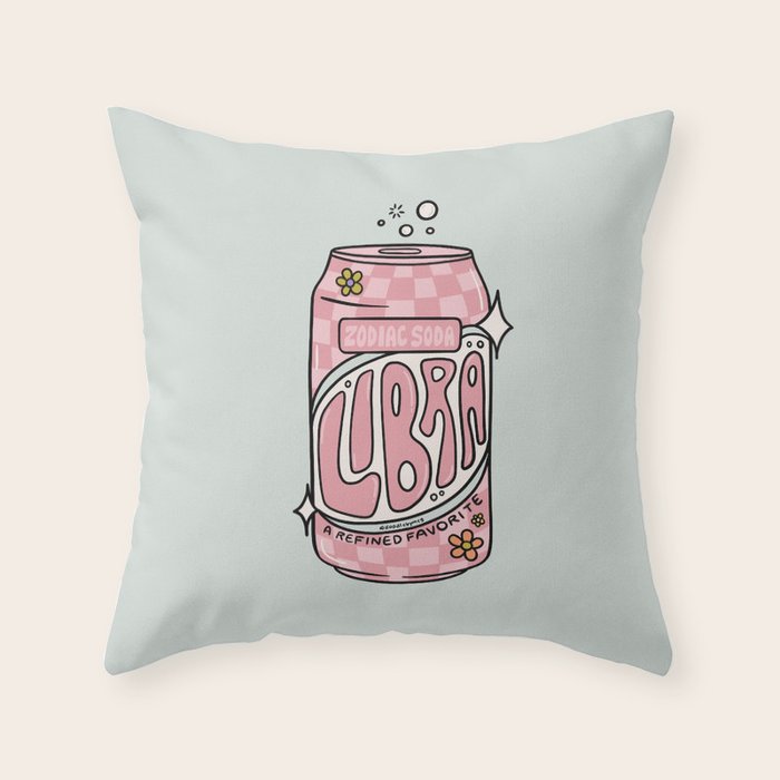Libra Soda Throw Pillow Gallery Image 1