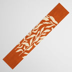 Cognac Leaves: Mid Century Terracotta Edition Table Runner Gallery Image 3
