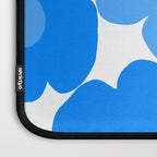 Sky Blue Retro Flowers White Background #decor #society6 #buyart Laptop Sleeve Gallery Image 3