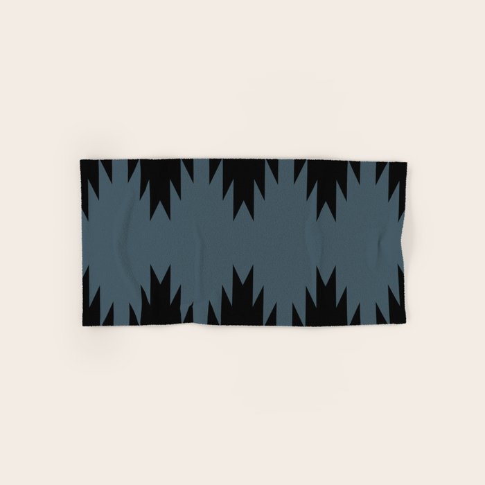Geometric Southwestern Minimalism - Neutral Blue Towels Gallery Image 1