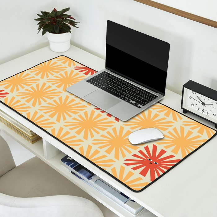 Sunny Smiles Pattern Desk Mat Gallery Image 2
