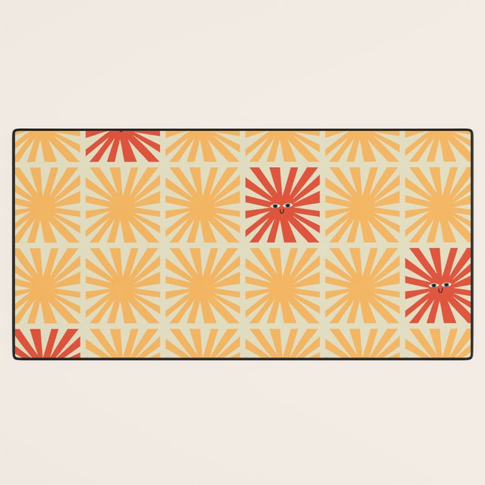 Sunny Smiles Pattern Desk Mat Gallery Image 3
