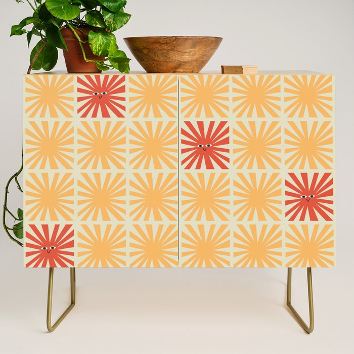 Sunny Smiles Pattern Credenza Gallery Image 1