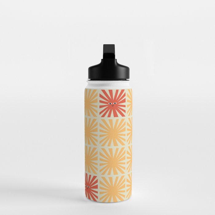 Sunny Smiles Pattern Water Bottle Gallery Image 3