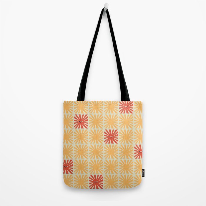 Sunny Smiles Pattern Tote Bag Gallery Image 2