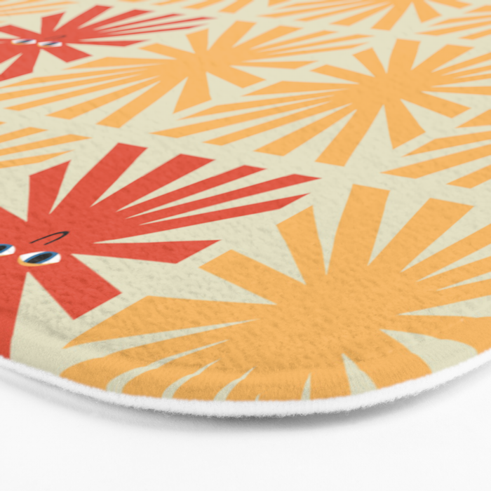 Sunny Smiles Pattern Bath Mat Gallery Image 3