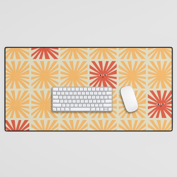 Sunny Smiles Pattern Desk Mat Gallery Image 1