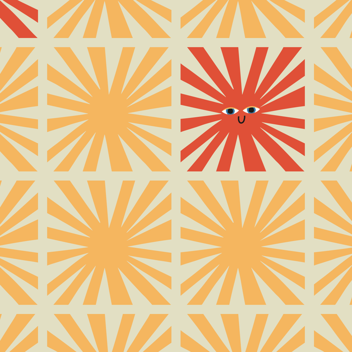 Sunny Smiles Pattern Coffee Mug Gallery Image 2