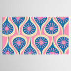 Atomic Drops Mid Century Modern Retro Pattern in Pink and Blue Tablecloth Gallery Image 2