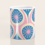 Atomic Drops Mid Century Modern Retro Pattern in Pink and Blue Coffee Mug Gallery Image 4